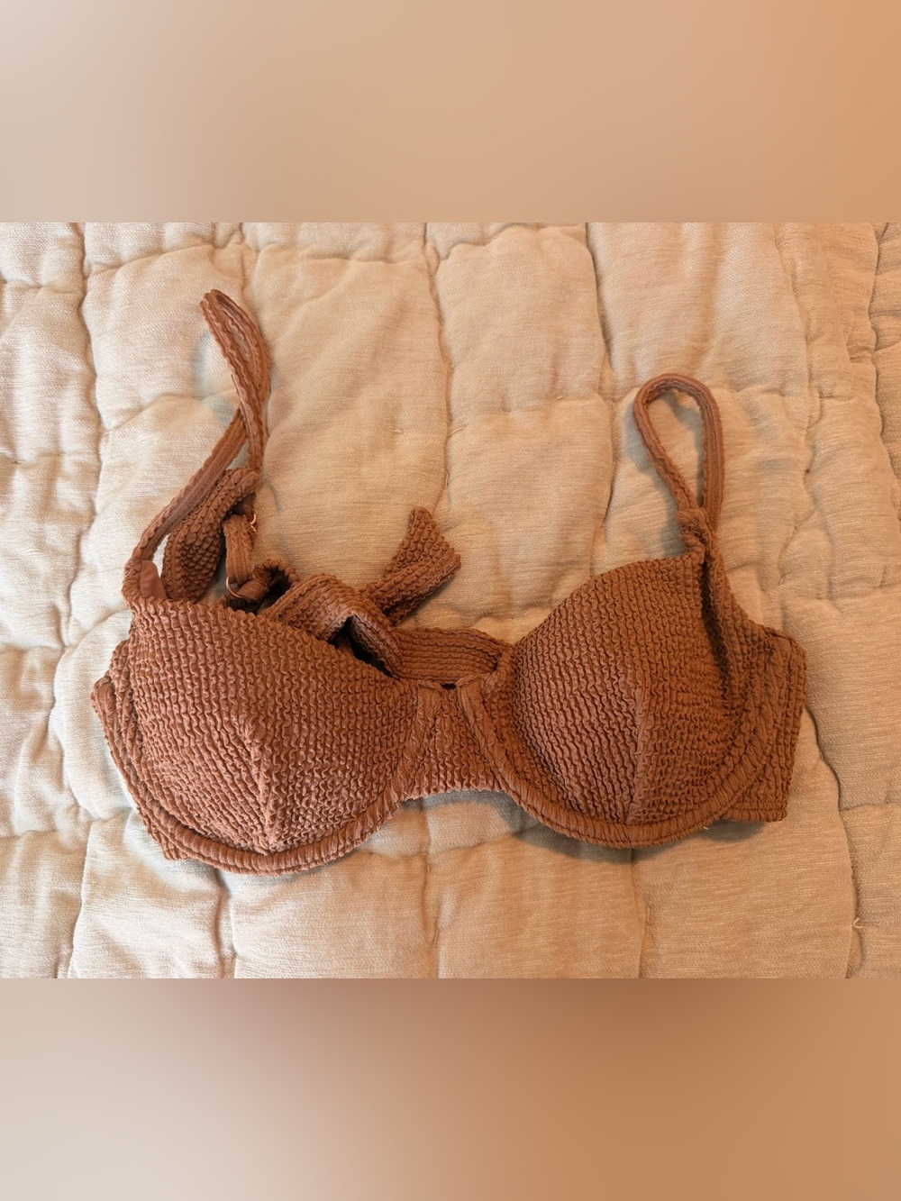 Somerfield Swim Latte Knit Underwire Bra - Picture 2 of 4